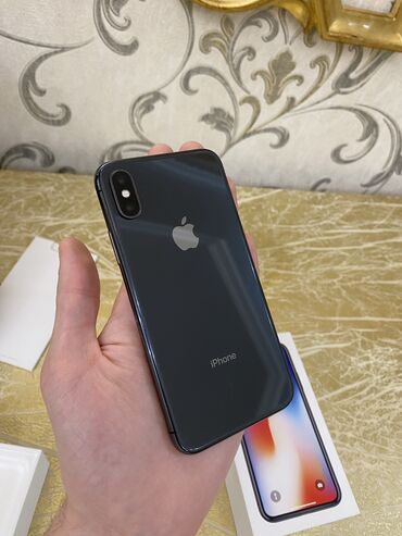 iw axdariram: IPhone X, 64 GB, Space Gray, Face ID, Sənədlərlə