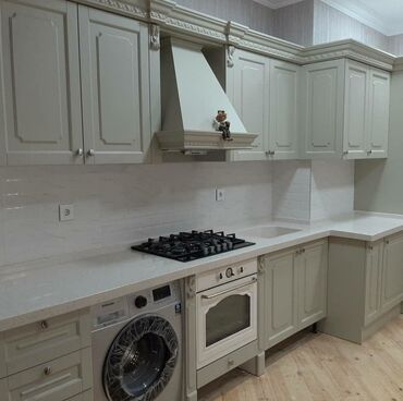 Sifarişlə mətbəx mebeli: Sifarişlə mətbəx dəsti, Özü çəkən petlələr, Mat laminat, Kredit var, Pulsuz çatdırılma, Rayonlara çatdırılma — 6