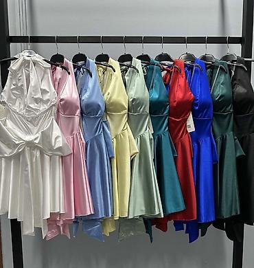 Haljine: 🔥Saten mini haljina sa otvorenim leđima i mašnom
✅3000 din ✅ — 11