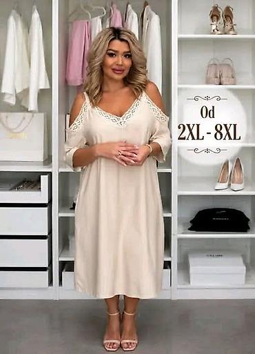 elegant draskovic: Midi haljina sa otvorenim ramenima i čipkanim detaljima. - Kroj — 4