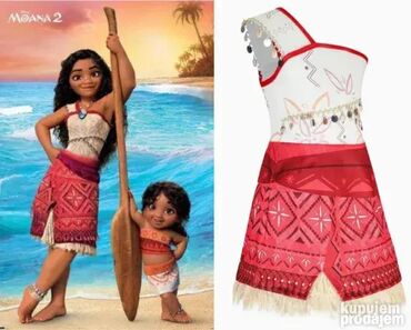 Kostimi za maskenbal: Model 8 Kostim MOANA VAJANA 2 - drugi deohavajka kostimi za decu — 1