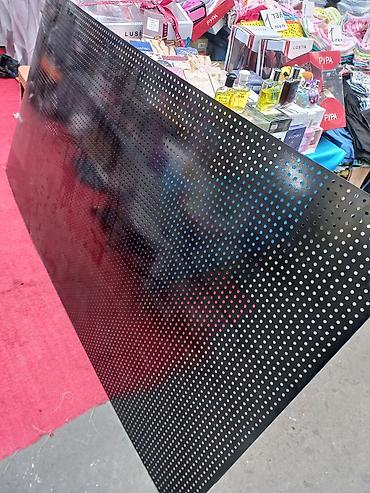 Metal listlər: Perforasiyalı metal lövhə - Material: qara rəngli metal (toz boya — 1