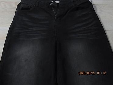 бэгги: Джинсы, Средняя талия, L, XL — 2