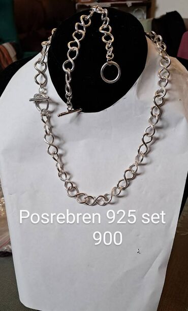 Setovi nakita: Cartier, Set: Narukvica, Ogrlica, Materijal: Srebro — 7
