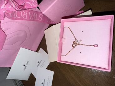 Колье, Swarovski, Розовое золото, Бесплатная доставка