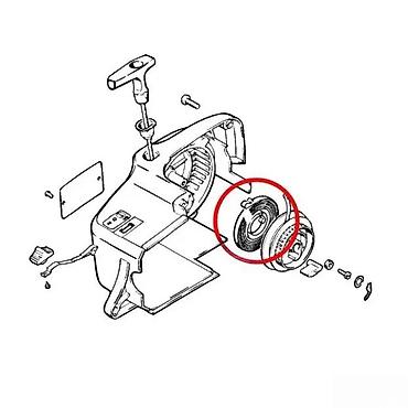 slikar tapi: Povratna opruga za starter motornih testera/trimera - Tip: spiralna — 2