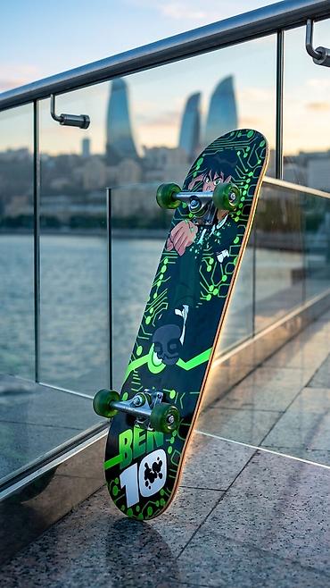 velosiped 28 type 1: Uşaq və Yeniyetmə üçün Ben 10 Skeytbord (Skateboard) Skeyt 28₼ yox — 1