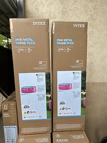 ft: Каркасный бассейн Intex Pink Metal Frame Pool. Характеристики: - Тип — 3