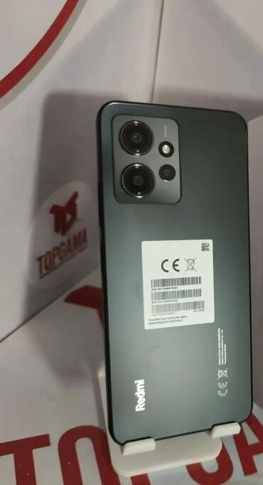 Redmi: Redmi, Redmi Note 12, Новый, 128 ГБ, цвет - Черный, 2 SIM