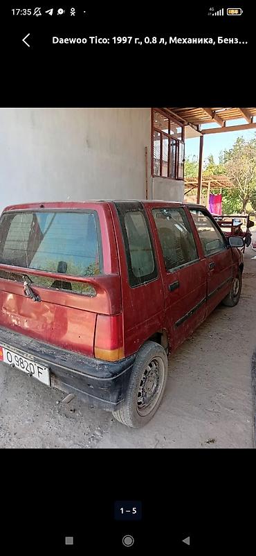 srv 3: Daewoo Tico: 1997 г., 0.8 л, Механика, Бензин, Хэтчбэк — 4