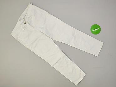 dżins border: White, Spodnie materiałowe damskie, rozmiar M — 2