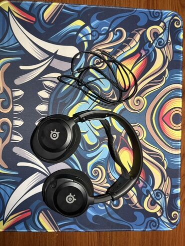 Maqnitofonlar: Simli Qulaqcıqlar, SteelSeries, rəng - Qara