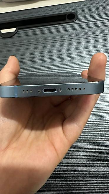 монитор 40: IPhone 14, Б/у, 256 ГБ, Голубой, Коробка, 77 % — 6