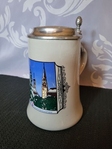 Čaše: Krigla Zinn Nemacka 70te. Krigla bez ostecenja,sve na njoj odsjaj od — 1