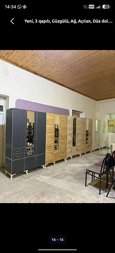 Paltar dolabları, qarderoblar: 3 qapılı dolab Öncədən heç bir ödəniş alınmır yalnız qapıda ödəmə -da lalafo.az — 30 Paltar dolabları, qarderoblar: 3 qapılı dolab Öncədən heç bir ödəniş alınmır yalnız qapıda ödəmə — 30