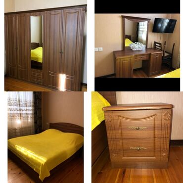 2 təknəfərlik çarpayı, Dolab, Komod, 2 tumba, İşlənmiş