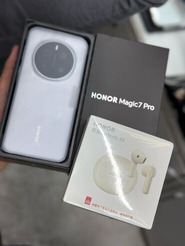 телефон ьу: Honor Magic 7 Pro, Жаңы, 512 ГБ, түсү - Ак, 2 SIM, eSIM