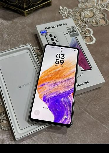 a53 plata: Samsung Galaxy A53 5G, 256 GB, rəng - Ağ, Barmaq izi — 3