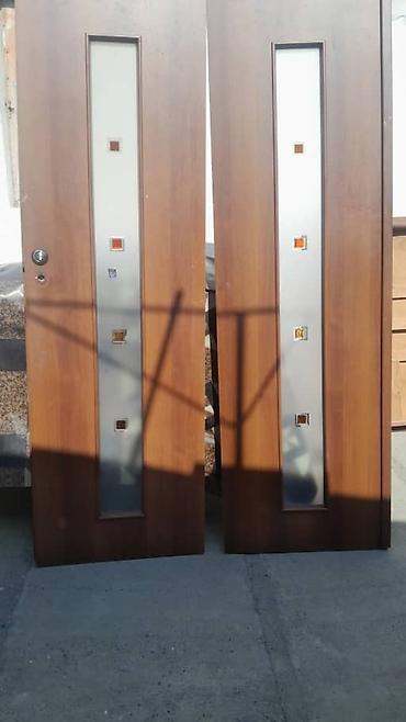 Балконные двери: Межкомнатные двери из шпонированного дерева, классический оттенок — 9