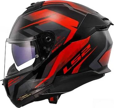 cena kacige: LS2 Stream II motociklistička kaciga u crno-crvenoj kombinaciji — 4