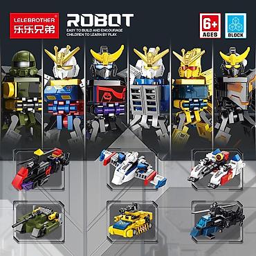 бала: Конструктор LELEBROTHER ROBOT (серия BLOCK), для детей от 6 лет. - — 1