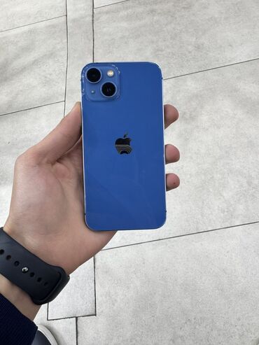 Apple iPhone: IPhone 13, 128 GB, Mavi, Simsiz şarj, Face ID, Sənədlərlə