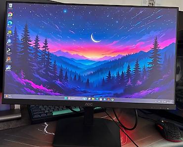 Мониторы: Монитор, AOC, Б/у, LED, 24" - 25" — 3