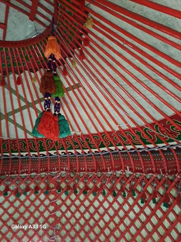 Аренда юрт: Аренда юрты, Каркас Деревянный, 75 баш, С полом, Стол, Стулья — 14