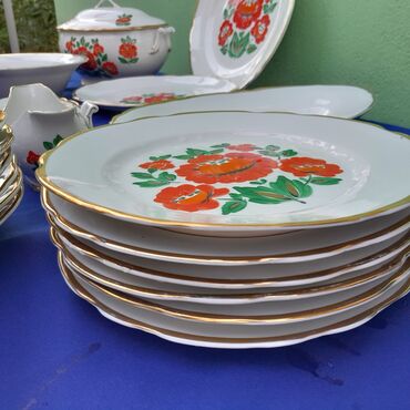 Nahar dəstləri və servizlər: Nahar dəsti, rəng - Ağ, Farfor — 9