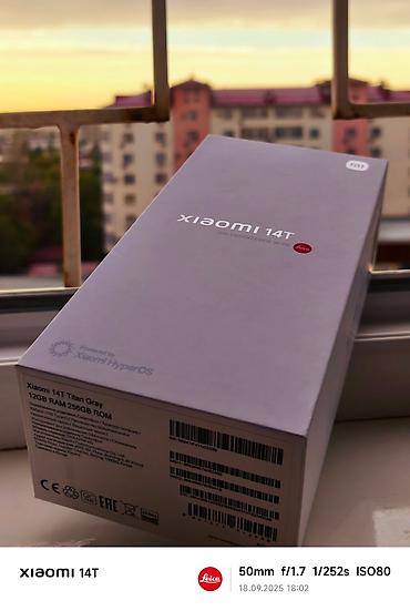 note 14: Xiaomi, 14T, Б/у, 256 ГБ, цвет - Серебристый, 2 SIM — 5