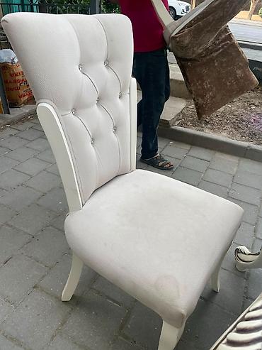 Столы и стулья: 🪑 Fıstıq ağacından keyfiyyətli stol və 6 stul dəsti Keyfiyyətli və — 3