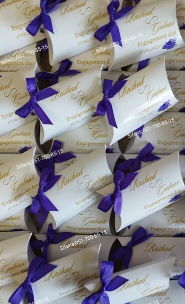 Xonça: Xonca ucun paylama konfetler sifarisle bezedilir.Sifarisler en az 1 — 4