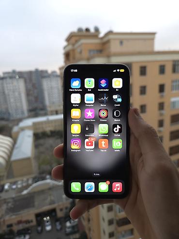 Apple iPhone: IPhone X, 64 GB, Qara, Zəmanət, Face ID, Sənədlərlə — 7