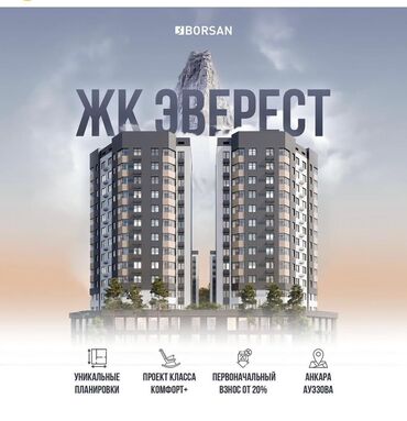 купить квартиру в тунгуче: 3 бөлмө, 86 кв. м, Элитка, 11 кабат, ПСО (өзү оңдоп түзөтүп бүтүү үчүн)