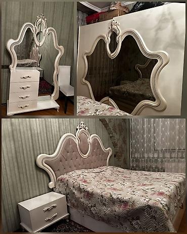 продать мебель бу: *799₼ YATAQ mebeli :-TƏCİLİ SATILIR*‼️ Bazasi var matras yox — 1