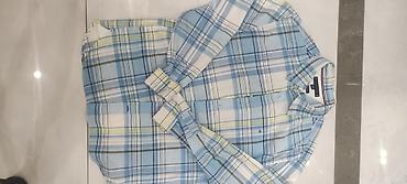 купить джинсовую рубашку: Мужская рубашка, L, Tommy Hilfiger, Б/у, цвет - Голубой — 4