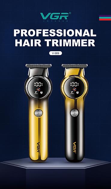 Бытовая техника: Trimmer VGR 989 - 2 Sürətli - 7000RPM / 1200MAH -180 Dəqiqə / — 6