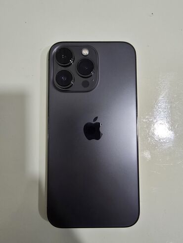 Apple iPhone: IPhone 13 Pro, 256 GB, Black Titanium, Barmaq izi, Face ID