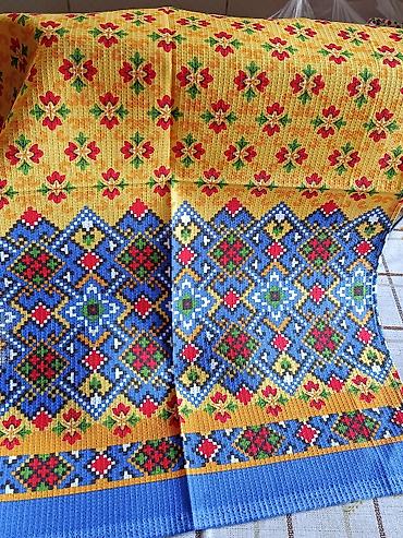 Полотенца: Кухонные вафельные полотенца с ярким принтом. размер 50/70 Материал — 23