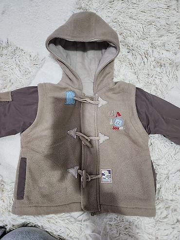 Kurtkalar: Uşaq üçün kapüşonlu fleece gödəkçə. Детская флисовая куртка. Размер — 2