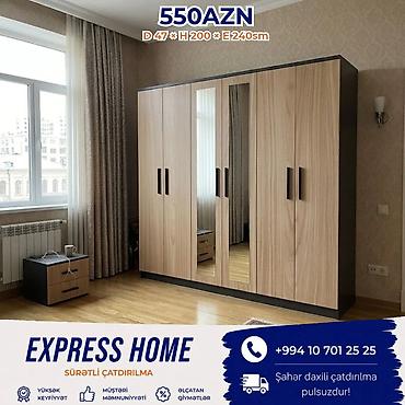 Yeni, 6 qapı, Güzgülü, Açılan, Düz dolab lalafo.az -da Yeni, 6 qapı, Güzgülü, Açılan, Düz dolab