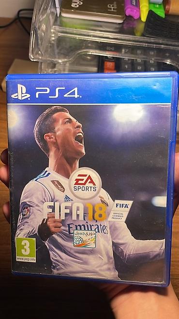 Elektronika: PS4 üçün FIFA 18 oyunu (EA Sports) – Blu-ray disk və orijinal plastik — 1