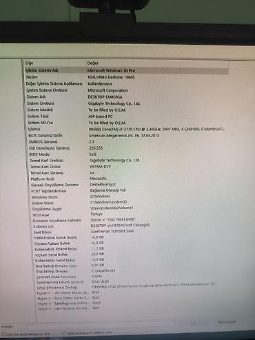 Masaüstü kompüterlər və iş stansiyaları: 🔥 SATILIR – GÜCLÜ OYUN VƏ İŞ KOMPÜTERİ 🔥 💻 Intel Core i7-3770 | GTX — 24