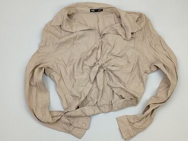 beżowa bluzki z długim rękawem: Koszula Damska, SinSay, M, stan - Bardzo dobry
