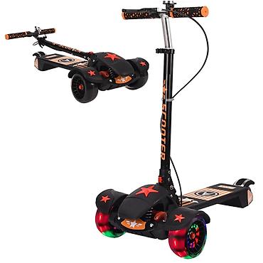 skater: Uşaq skateri – RGB işıqlı, 4 təkərli, qatlanan model Xüsusiyyətlər: - — 3