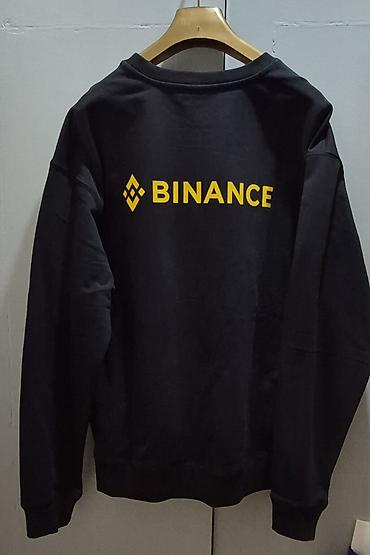 Толстовки: Свитшот Binance + утеплённая жилетка Pakpen Описание: - Черный — 2