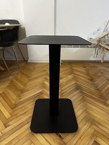 tabure lidl: Metalni bistro sto – kvadratna ploča - Materijal: čelik (gornja — 1