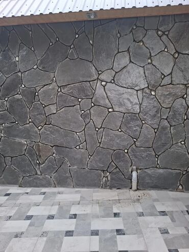 Dekorativ daşlar: Təbii daş naxışlı fasad örtüyü - Material: dekorativ təbii daş — 3