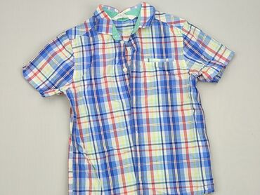 Koszula 8 lat, stan - Bardzo dobry, wzór - Kratka, kolor - Niebieski