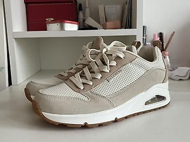 Кроссовки и спортивная обувь: Кроссовки Skechers, бежево‑кремовые Оригинал 🔥🔥 Привозные из США 🇺🇸 — 3